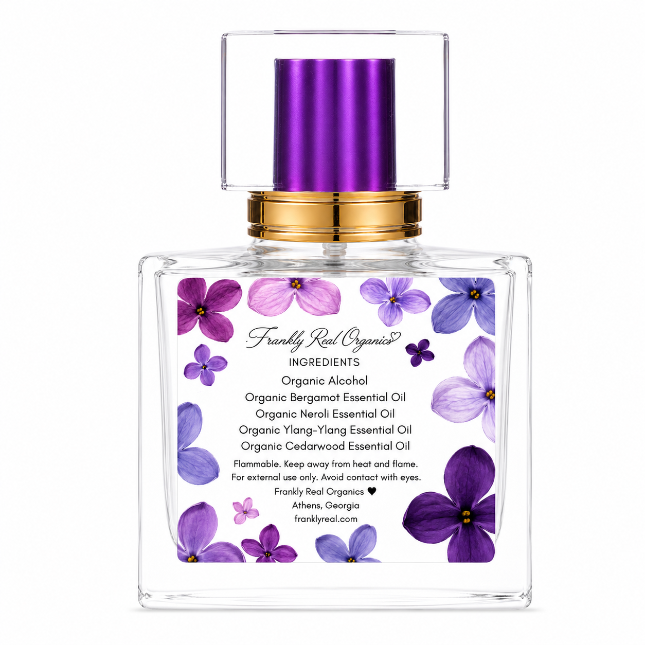 Clean Perfume - Organic Botanical Eau de Parfum - Air de Lilas - Lilac Air - 30 mL