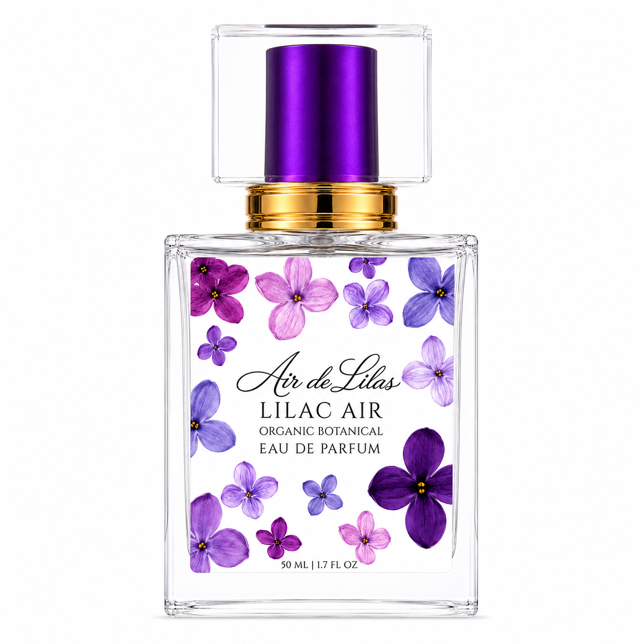 Clean Perfume - Organic Botanical Eau de Parfum - Air de Lilas - Lilac Air -50 mL