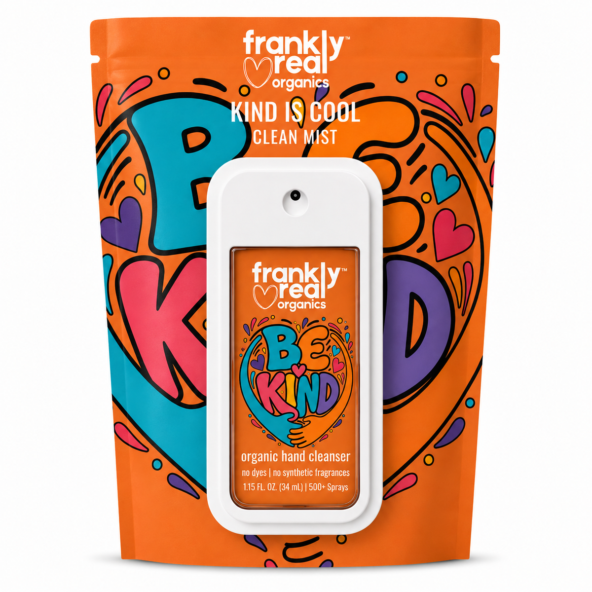 PRE-ORDER — $17 INCLUDES SHIPPING | Kind Is Cool™ Organic Hand Cleanser Spray | Orange Citrus | 34 mL