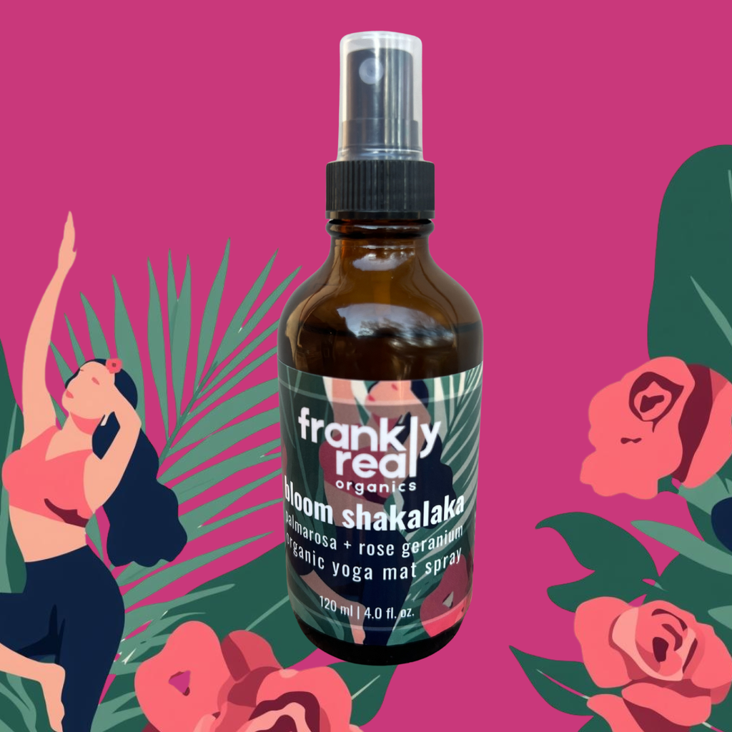 Wholesale Case of 12: Bloom Shakalaka Organic Yoga Mat Spray – Palmarosa + Rose Geranium