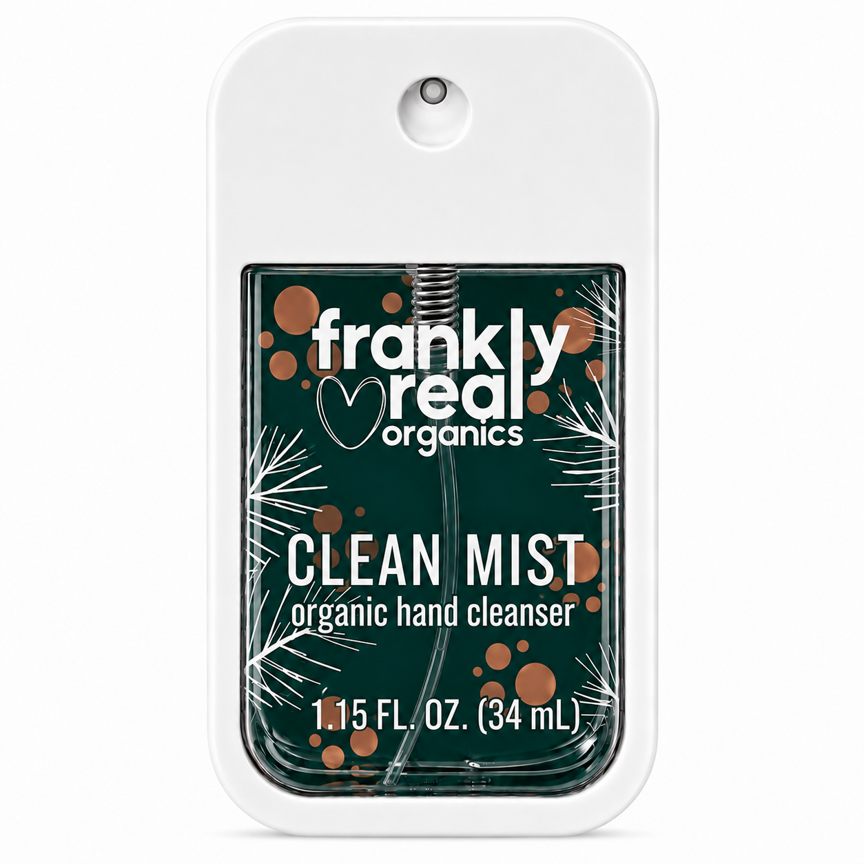 Organic Hand Cleanser Spray – Nutmeg + Pine – Fir Real – 34 mL | Clean Mist™