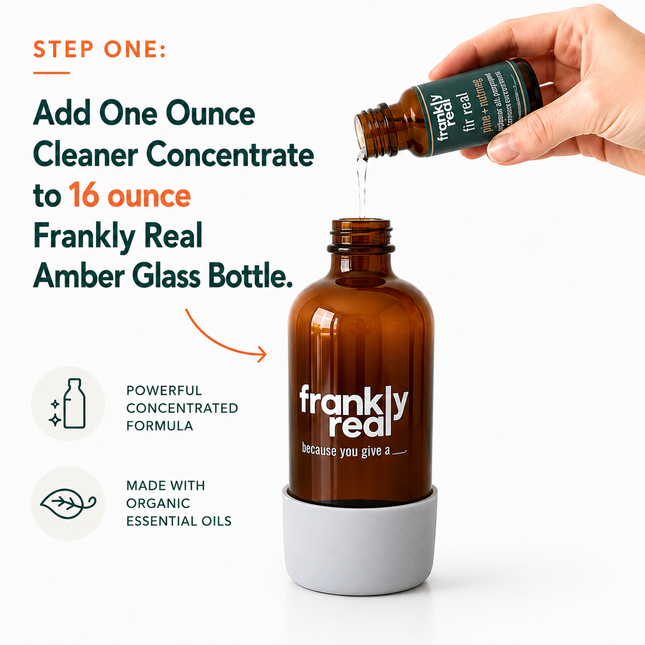 Fir Real Organic All Purpose & Granite Cleaner Concentrate - Pine + Nutmeg
