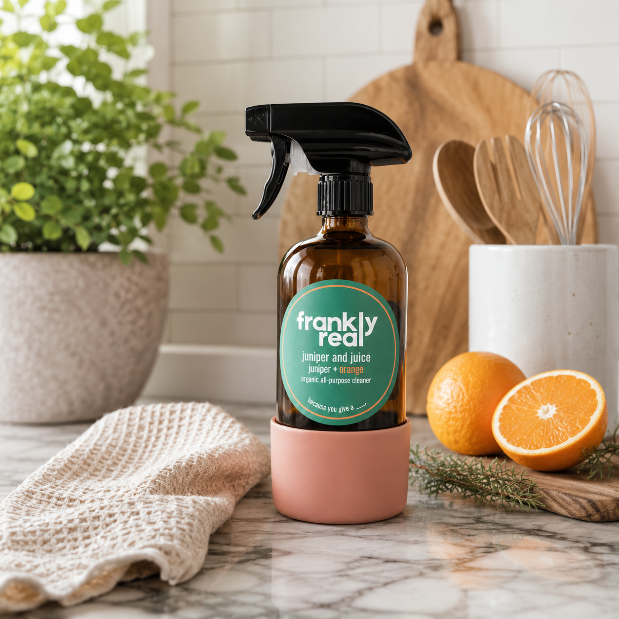 Juniper + Juice Organic All Purpose & Granite Cleaner – Juniper + Orange