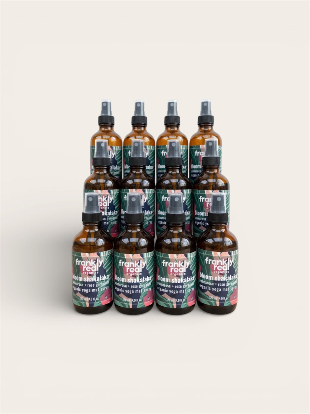 Wholesale Case of 12: Bloom Shakalaka Organic Yoga Mat Spray – Palmarosa + Rose Geranium