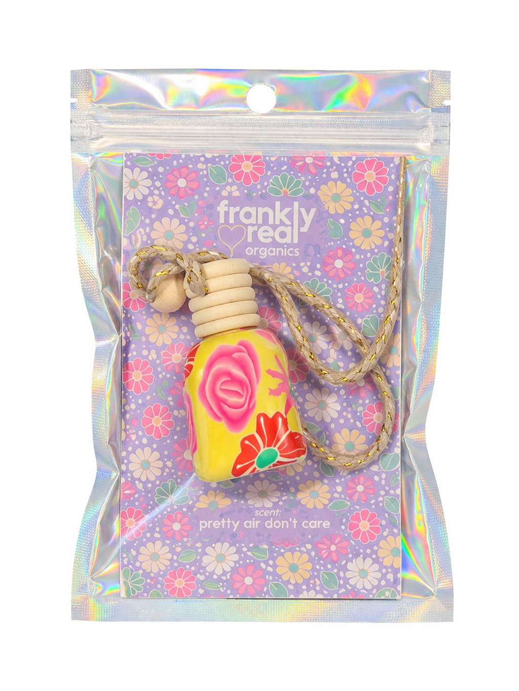 Hang Clean™ Organic Air Freshener – Floral Blend “Pretty Air Don’t Care” (Up to 15ml, One of a Kind — Just Like You)
