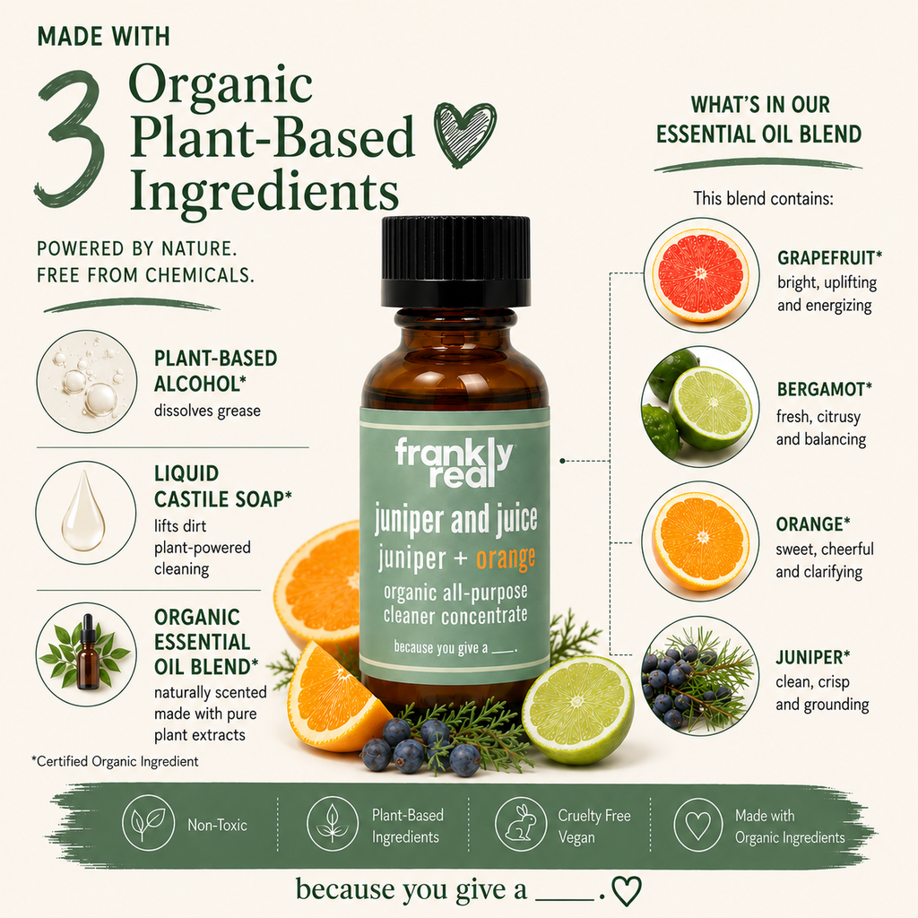 Juniper + Juice Organic All-Purpose & Granite Cleaner Concentrate – Juniper + Orange