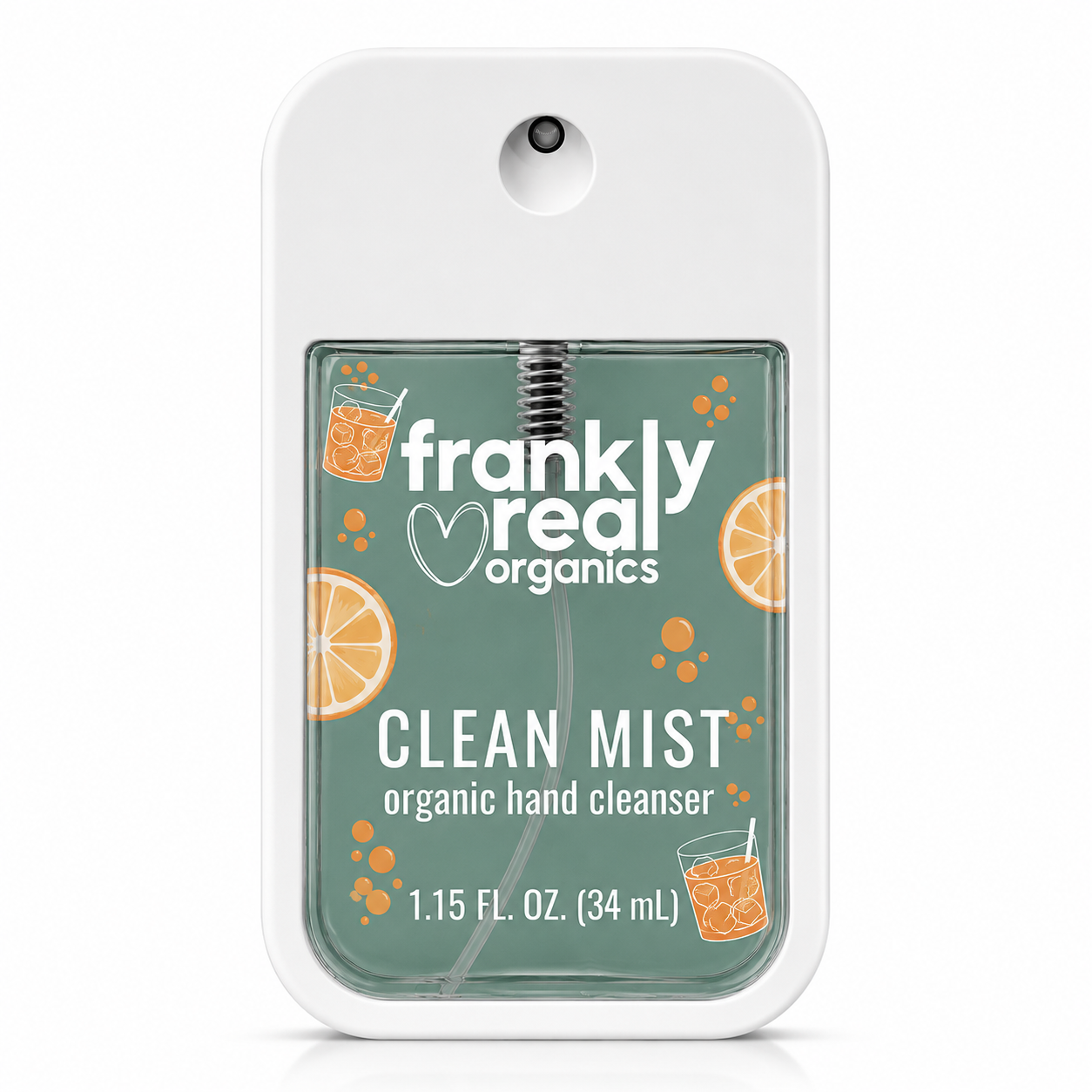 Organic Hand Cleanser Spray – Juniper + Orange – Juniper & Juice – 34 mL | Clean Mist™