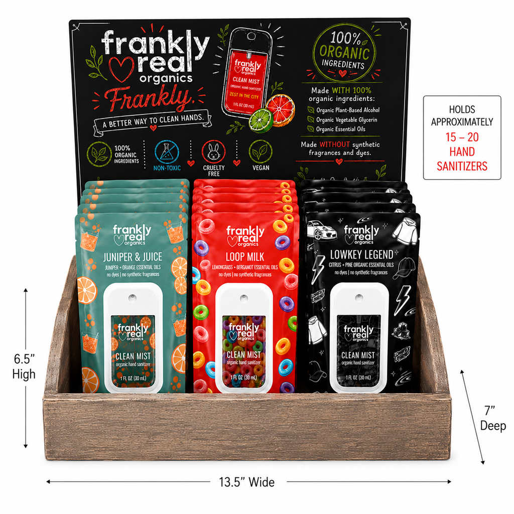 Large Wooden Hand Cleanser Retail Display