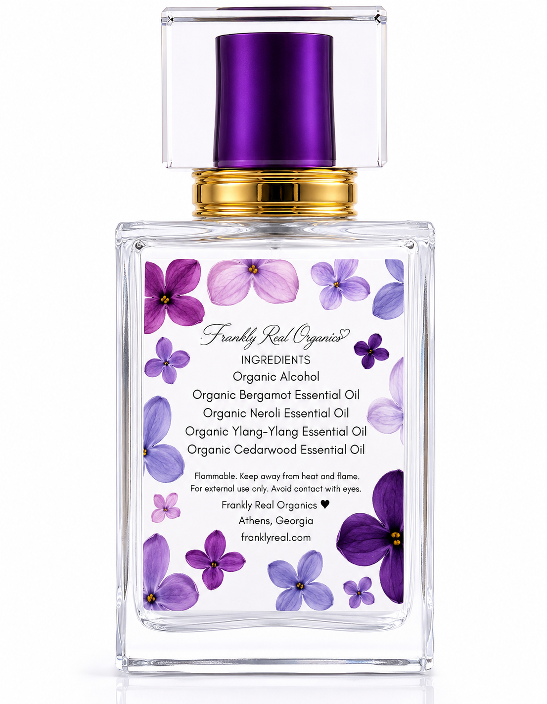 Clean Perfume - Organic Botanical Eau de Parfum - Air de Lilas - Lilac Air -50 mL