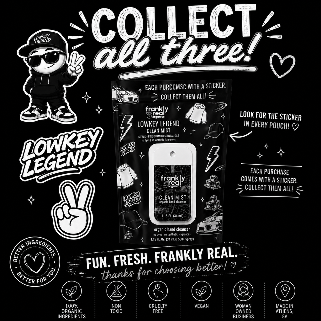 Organic Hand Cleanser Spray – Citrus + Pine – Lowkey Legend – 34 mL | Clean Mist™