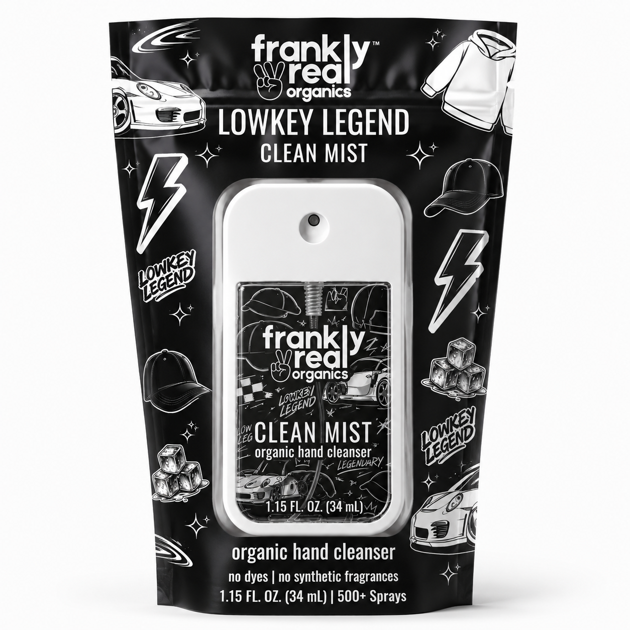 Organic Hand Cleanser Spray – Citrus + Pine – Lowkey Legend – 34 mL | Clean Mist™