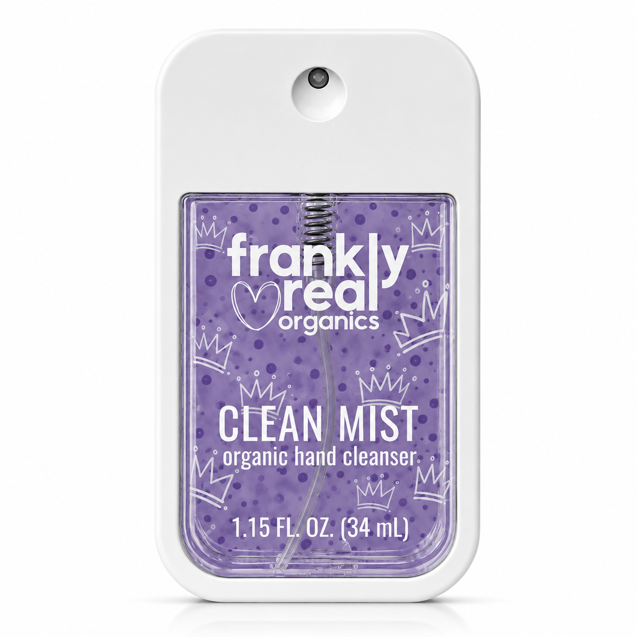 Organic Hand Cleanser Spray – Lavender + Sandalwood – Purple Reign – 34 mL | Clean Mist™