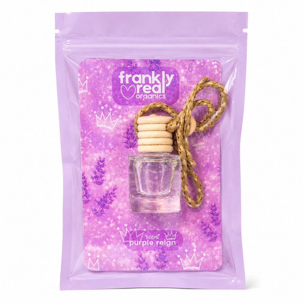Hang Clean™ Organic Air Freshener – Lavender + Sandalwood “Purple Reign” (8ml)