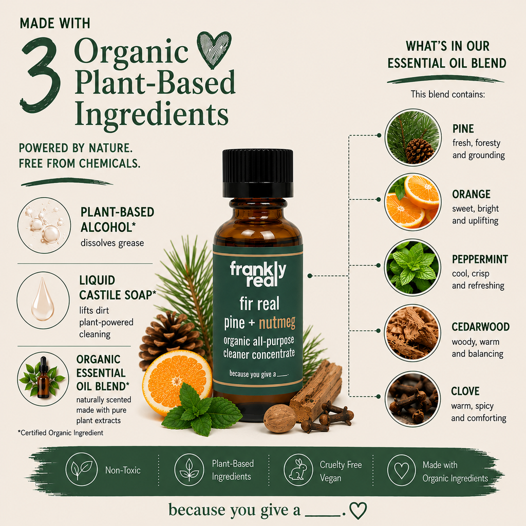 Fir Real Organic All Purpose & Granite Cleaner Concentrate - Pine + Nutmeg